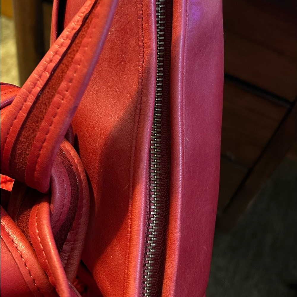 Coach Red Vintage Slim Duffle - Picture 4 of 8